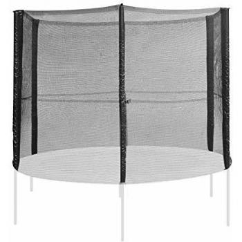 HOMCOM Red de Seguridad Pared Protectora Cama Elastica trampolín Redonda 6 Barras, diámetro ø 244 cm