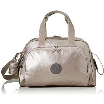 Kipling CAMAMA Bolso bandolera, 44 cm, 22 litros, Plateado