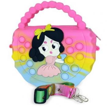 Bolso Pop It Princesa Ogi Mogi Toys de Silicona para Damas con Diseño Colorido