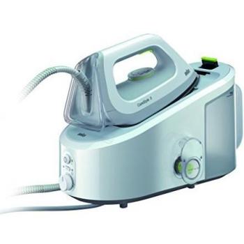 Braun IS3022WH Carestyle 3 - Centro de planchado, 2400 w, depósito 2 litros, suela eloxal 3d, blanco/verde