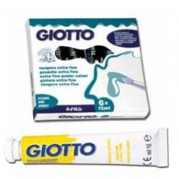 Tempera Giotto 12 ml (tubo) Cyan - Pack de 6 unidades