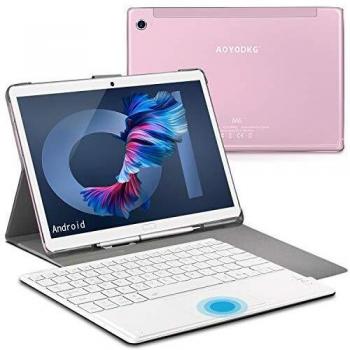 Tablet 10.8 Pulgadas 2K Píxeles Dual 5G WiFi/10 Cores 2.3Ghz, 6GB RAM + 128GB ROM/512GB Escalable Android 10.0 Pie Convertible Laptop | Dual SIM 4G-8000mAh 8MP+16MP Dual GPS Bluetooth 5.0 Type-C Plata