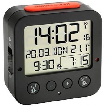 Reloj despertador digital TFA-Dostmann BINGO (Negro)