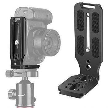 Neewer L Shape Bracket Vertical QR Plate Universal DSLR Camera L Bracket with 1/4 Inch Screw Arca Swiss Compatible with DJI Osmo Ronin Zhiyun Nikon Canon Sony DSLR Camera