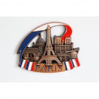 Diseño único y elegante, Imán de Metal para nevera, frigorífico, cocina. Decoración para el hogar, souvenir de regalo de vacaciones de París, Venecia, Roma, Praga, Barcelona, Ámsterdam, Nueva York, Dubái, Tailandia, etc., Paris