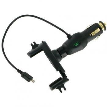 Kit Pistola Estilo En-energía del coche del cargador del cigarrillo Cable encendedor con soporte para Nokia N97 Mini - Negro