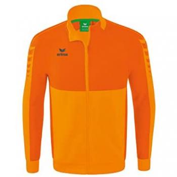 Erima Six Wings Worker Jacket - Men's Orange Zip-Up
