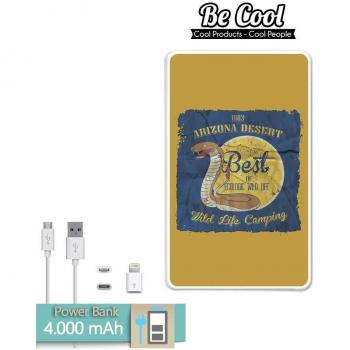 Becool® - Batería Externa Power Bank 4000 mah + Gratis 1 cable USB-MicroUsb