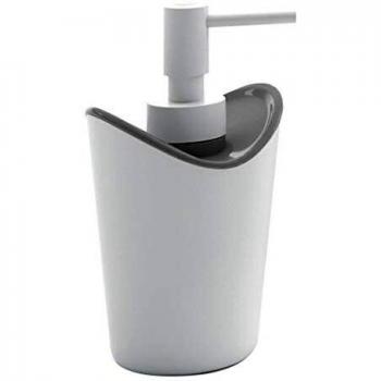 Gedy Moby Dosificador De Jabón, Resinas Termoplásticas, Blanco/Gris, 8.3X8.7X16.5