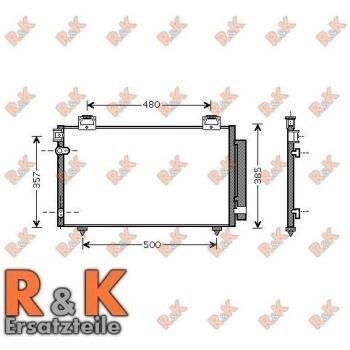 Condensador de aire acondicionado PRASCO TO5392D para Toyota Avensis