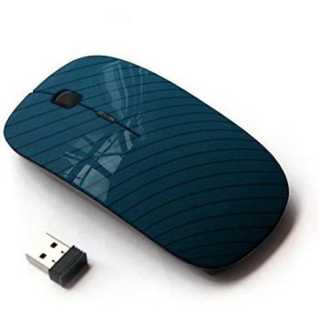 XP-Tech [ Ratón óptico 2.4G inalámbrico ] - Texture Blue Lines