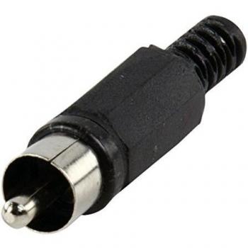 Valueline CC-006B RCA (M) Negro - Conector (RCA (M), Negro, De plástico, Níquel)