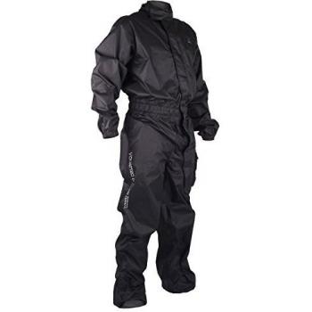 V Quattro Design Traje impermeable de motorista para hombre, color negro, L
