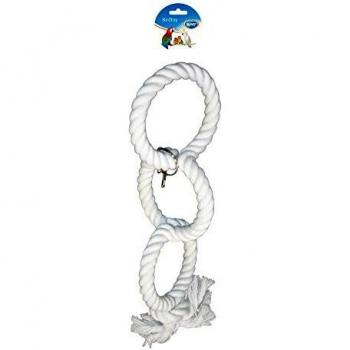 Duvo Juguete Loro Cuerda 3 Anillos, 43 cm