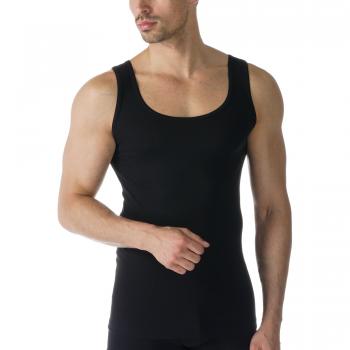 Camiseta de Algodón Casual Mey para Hombre, Color Negro, Talla XXL