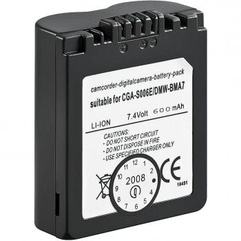 Wentronic CAM f/ CGA-S006E/DMW-BMA7 - Batería/Pila recargable