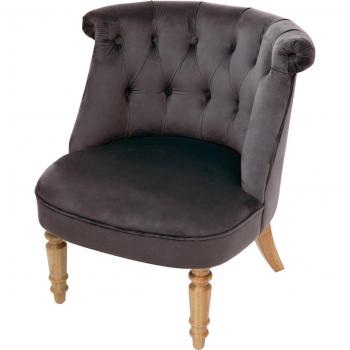 Sillón Terciopelo Gris Atmosphera - Diseño Elegante y Cómodo Asiento