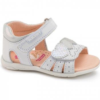 Sandalias de bebé niña Pablosky en color blanco