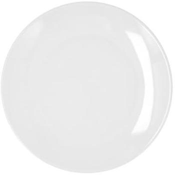 Plato Llano de Porcelana Bidasoa Glacial Coupe 27CM Blanco Brillo Apto Microondas y Frigorífico Apilable