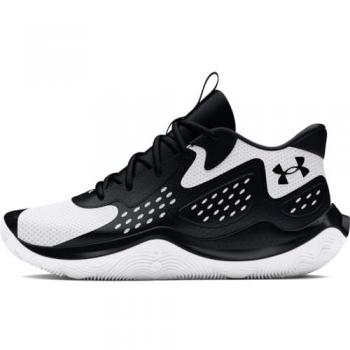 Under Armour - Zapatillas de baloncesto unisex Jet '23 con diseño moderno, parte superior de malla para transpirabilidad, amortiguación ligera, suela de goma para tracción y soporte en el tobillo