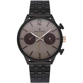 RADIANT Luke 42MM Brown DIAL Black SS Band - RA532704