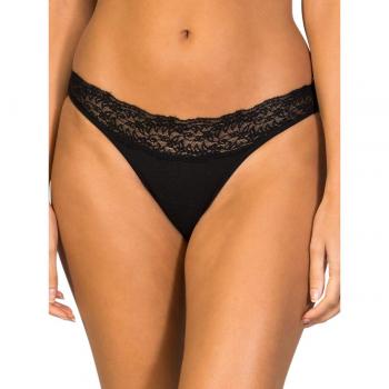 ZD ZERO DEFECTS Braga Mini con Blonda para Mujer Hilo de Soja- Color Negro - Talla 44