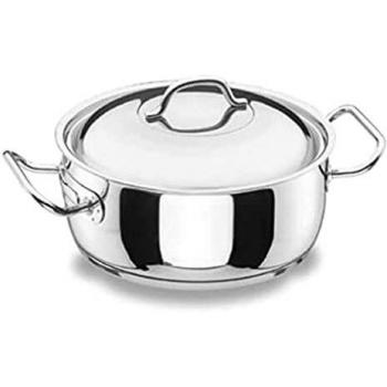 Lacor - 72028 - Cacerola con Tapa Profesional 28 cm Inox
