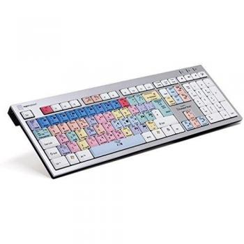 Teclado Slim USB QWERTY UK Multicolor para Adobe Premiere Pro en PC