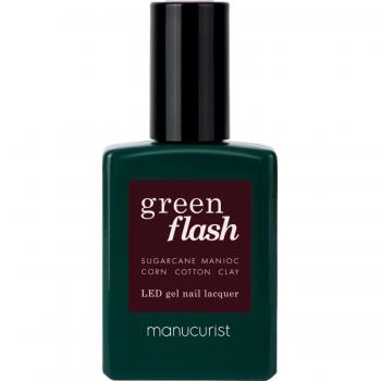 Manucurist Esmalte de Uñas Green Flash Hollyhock 15ml - Laca de uñas LED, color Hollyhock, formato 15 ml