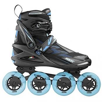 Roces Helium II TIF Patines en Línea para Mujer, Negro-Azul, Talla 36