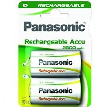 Baterías Recargables D Panasonic 2800mAh y 3000mAh - Pack de 2