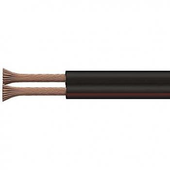 Emos ungesc hirmte zweidr Athle itung 2 x 0,75 mm, 100 Unidades, Color Negro/Rojo, s8270