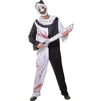 Disfraz de Payaso Despiadado Blanco y Negro para Hombre Rubie's
