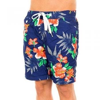 Superdry Short de Baño Azul / Multicolor 2XL