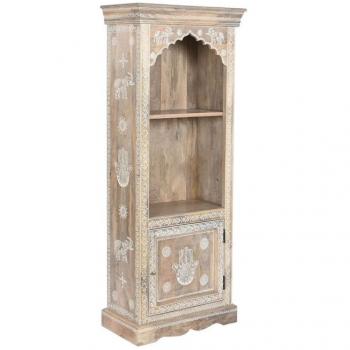 Librería DKD Home Decor Azul Blanco Multicolor Natural Madera de mango Madera MDF 61 x 30 x 152 cm
