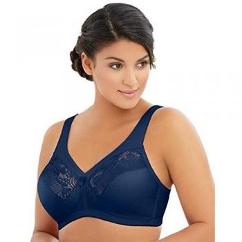 Glamorise MagicLift Full-Figure Minimizer Bra - Navy, 38-DD