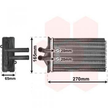 Radiador de calefacción VAN WEZEL 74006082