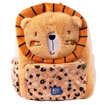MOCHILA INFANTIL OXFORD ANIMALS LEÓN 30x22x3 Cms