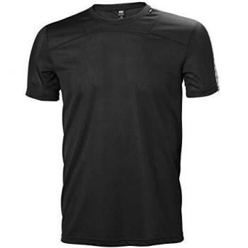 Helly Hansen HH LIFA T-Shirt SS Baselayer, Hombre, Negro