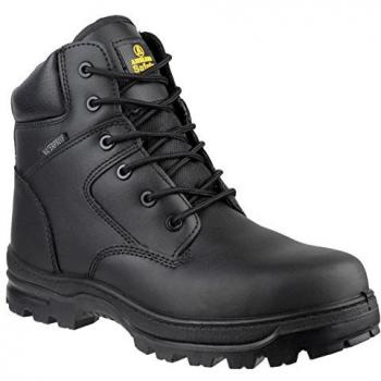 Amblers Safety FS006C Metal Free Waterproof Lace Up Safety Boots Black Size 10