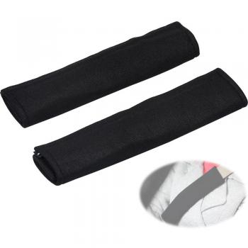 ASIV 1 Par Confortable Almohadillas para Cinturón de Seguridad Correa Cubiertas para Hombrera Negro