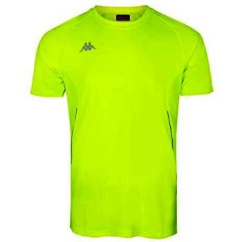 Kappa Fanio Camiseta técnica, Hombre, Amarillo Fluor, M