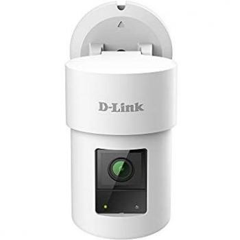 D-Link DCS-8635LH Cámara WiFi IP 2K, Exterior, IP65, HD 1440p, Lente motorizada, detección personas y rotura cristales, grabación nube, seguridad hogar, alarma integrada