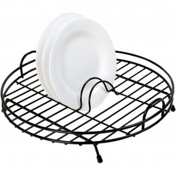 Delfinware - Escurridor Circular, Color Negro