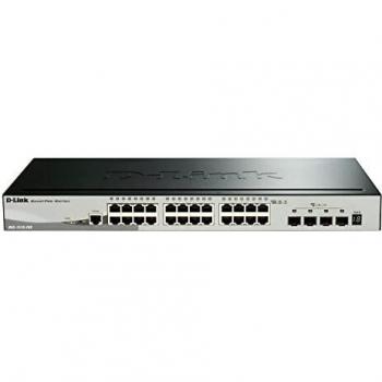 D-Link DGS-1510-28X/E 24-Port Gigabit Stackable Smart Managed Switch with 4 10G SFP+ Ports