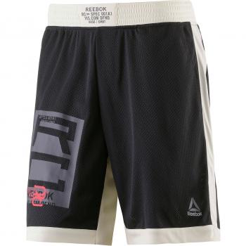 Reebok Combat Boxing Short Pantalón Corto, Hombre, Negro, L