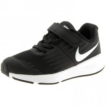 Nike Star Runner (PSV), Zapatillas de Running para Niños, Negro (Black/White-Volt 001), 27.5 EU
