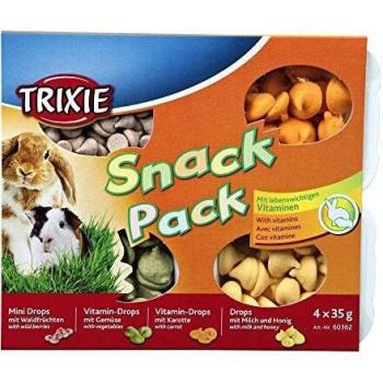 TRIXIE Pack de Snacks para Roedores, 4 x 35 g, Pequeños Mamíferos
