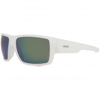 Sinner Morro Polarized Sunglasses in Cry White & Smoke Green Mirror, Size 61