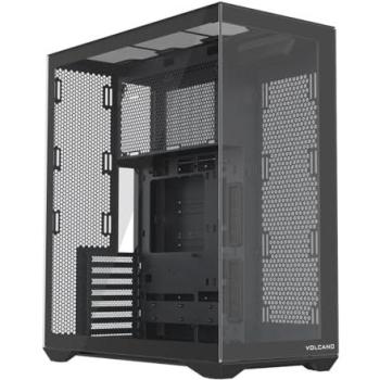 Carcasa PC Full Tower Modecom Volcano Space XL ATX E-ATX Modular Negra Sin Ventilador con Espacio para GPU de 400 mm y Diseño Doble Cámara